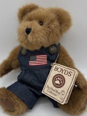 Vintage Boyds Bear Caleb B Beanster Plush Bear